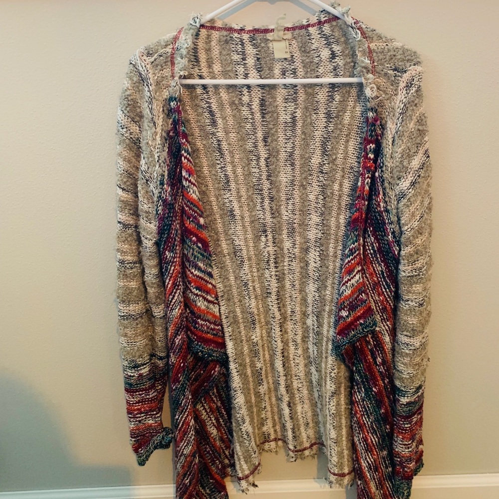 Multi colored BKE gimmicks sweater